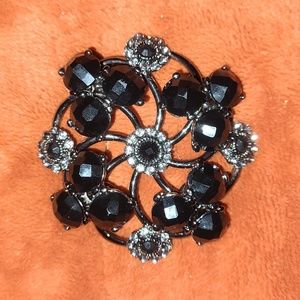 Black stone broach